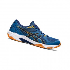 Azure / Deep Ocean Men's Asics GEL-ROCKET 10 Volleyball Shoes | 695-LVIHXC