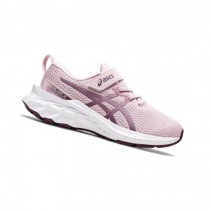 Barely Rose / Pure Silver Kids' Asics NOVABLAST 2 PS Running Shoes | 982-TSWOZD