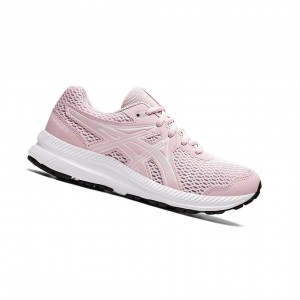 Barely Rose / White Kids' Asics CONTEND 7 GS Running Shoes | 108-YPJMUK