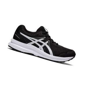 Black Kids' Asics CONTEND 7 GS Running Shoes | 934-EADCOQ