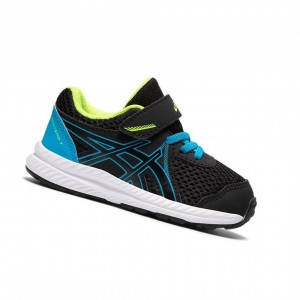Black Kids' Asics CONTEND 7 TS Running Shoes | 917-VENYCK