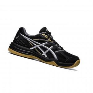 Black Kids' Asics UPCOURT 4 GS Volleyball Shoes | 407-PUJKOH
