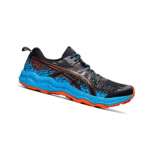 Black Men's Asics FUJITRABUCO Trail Running Shoes | 543-IFOBGW