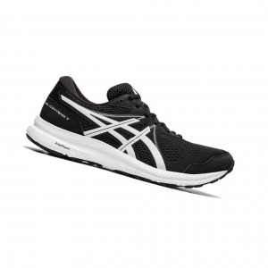 Black Men's Asics GEL-CONTEND 7 Running Shoes | 643-JVPROQ