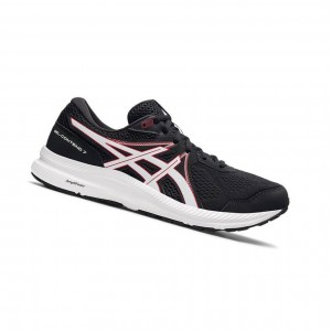 Black Men's Asics GEL-CONTEND 7 Running Shoes | 130-PMWAZQ