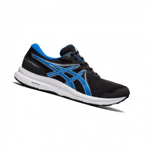Black Men's Asics GEL-CONTEND 7 Running Shoes | 370-PXBGIH