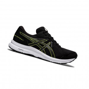 Black Men's Asics GEL-CONTEND 7 Running Shoes | 173-EUJGYH