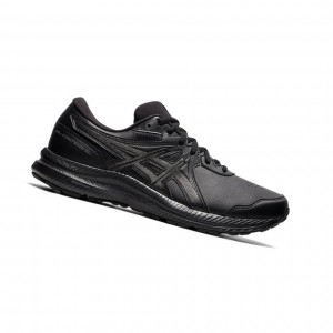 Black Men's Asics GEL-CONTEND SL Running Shoes | 194-UJBYMX