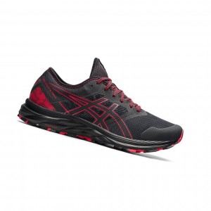 Black Men's Asics GEL-EXCITE TRAIL Running Shoes | 120-ROTBYJ
