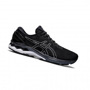 Black Men's Asics GEL-KAYANO 27 Wide Running Shoes | 508-QBFHMK