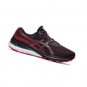 Black Men's Asics GEL-KAYANO 28 Wide Running Shoes | 287-MITPLB