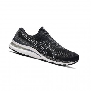 Black Men's Asics GEL-KAYANO 28 Wide Running Shoes | 081-SIYTVA