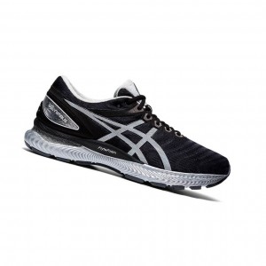 Black Men's Asics GEL-NIMBUS 22 Running Shoes | 236-AGBJZF