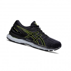 Black Men's Asics GEL-NIMBUS 22 Running Shoes | 396-ZUSHIT