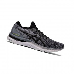 Black Men's Asics GEL-NIMBUS 23 Knit Running Shoes | 675-TLPSFO