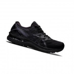 Black Men's Asics GEL-NIMBUS 23 Running Shoes | 086-POBKGY