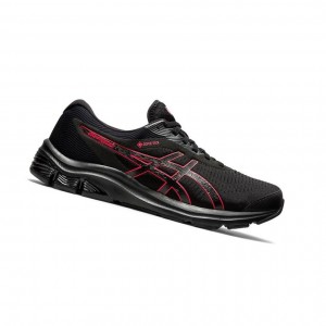 Black Men's Asics GEL-PULSE 12 G-TX Running Shoes | 517-YLPTON