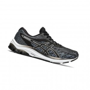 Black Men's Asics GEL-PULSE 12 MK Running Shoes | 821-GWYFBQ