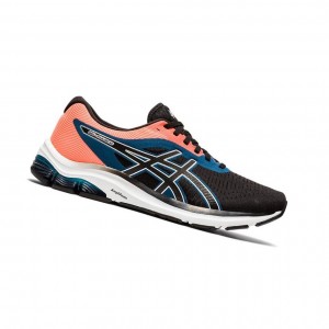 Black Men's Asics GEL-PULSE 12 Running Shoes | 697-HDQEIF