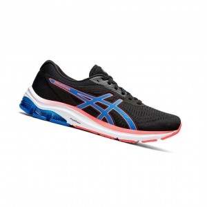 Black Men's Asics GEL-PULSE 12 Running Shoes | 862-ERQGWL