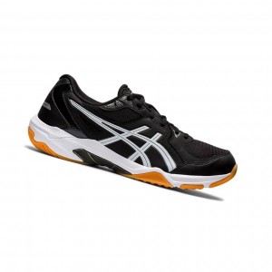 Black Men's Asics GEL-ROCKET 10 Volleyball Shoes | 018-WBQOHX