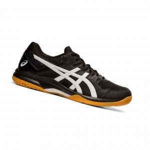 Black Men's Asics GEL-ROCKET 9 Volleyball Shoes | 012-VUOKTB
