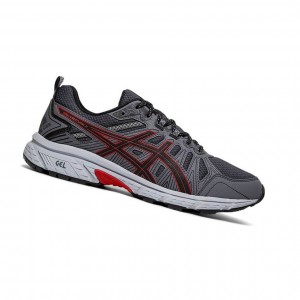 Black Men's Asics GEL-VENTURE 7 4E Trail Running Shoes | 359-ZAMUGE