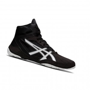 Black Men's Asics MATCONTROL Wrestling Shoes | 831-NRFUIB