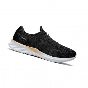 Black Men's Asics ROADBLAST Running Shoes | 018-XQPWUZ