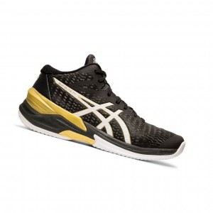 Black Men's Asics SKY ELITE FF MT Volleyball Shoes | 619-CDMZLU