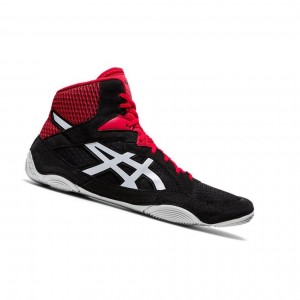 Black Men's Asics SNAPDOWN 3 Wrestling Shoes | 176-PWUOFZ