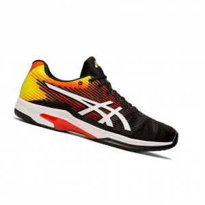 Black Men's Asics SOLUTION SPEED FF Tennis Shoes | 485-AZXWCN