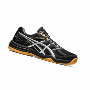 Black Men's Asics UPCOURT 4 Volleyball Shoes | 513-CWFTRD