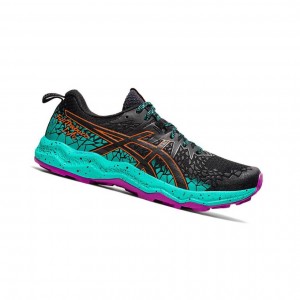 Black Women's Asics FUJITRABUCO Trail Running Shoes | 034-VDATJM