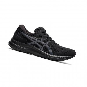 Black Women's Asics GEL-CONTEND 7 Running Shoes | 317-LFZBWM