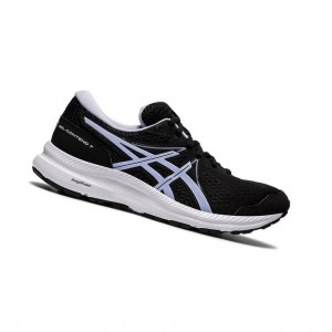 Black Women's Asics GEL-CONTEND 7 Running Shoes | 785-CLDXAI
