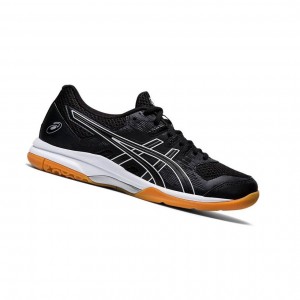 Black Women's Asics GEL-FURTHER UP Volleyball Shoes | 675-RZXMSQ