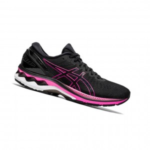 Black Women's Asics GEL-KAYANO 27 Running Shoes | 241-KUQHWA