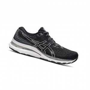 Black Women's Asics GEL-KAYANO 28 Extra Wide Running Shoes | 201-MKFOQJ