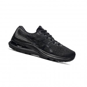 Black Women's Asics GEL-KAYANO 28 Wide Running Shoes | 917-IQDNXU