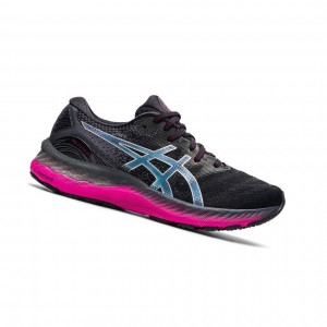 Black Women's Asics GEL-NIMBUS 23 Running Shoes | 819-MCKFBX