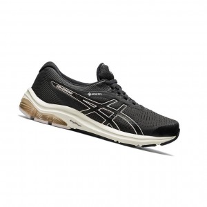 Black Women's Asics GEL-PULSE 12 G-TX Running Shoes | 327-YSGWFI