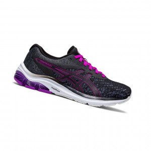 Black Women's Asics GEL-PULSE 12 MK Running Shoes | 896-RIDKHP
