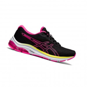 Black Women's Asics GEL-PULSE 12 Running Shoes | 135-EXQHOV