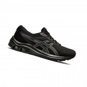 Black Women's Asics GEL-PULSE 12 Running Shoes | 593-AMBOJD