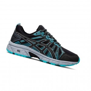 Black Women's Asics GEL-VENTURE 7 Trail Running Shoes | 217-NBQYWA