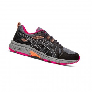 Black Women's Asics GEL-VENTURE 7 Trail Trail Running Shoes | 837-UQIBRP