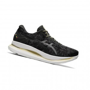 Black Women's Asics GLIDERIDE Running Shoes | 936-TAQPND
