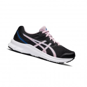 Black / Barely Rose Kids' Asics JOLT 3 GS Running Shoes | 246-GXPHKB