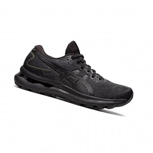 Black / Black Women's Asics GEL-NIMBUS 24 (D) Running Shoes | 503-HSJZYB